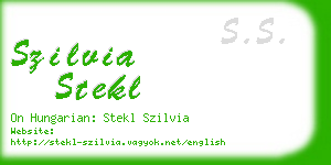 szilvia stekl business card